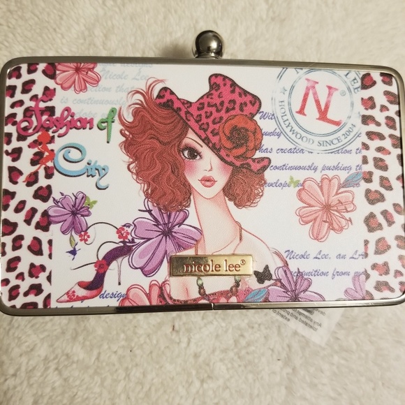 Nicole lee hard frame shoulder/clutch - Picture 1 of 5